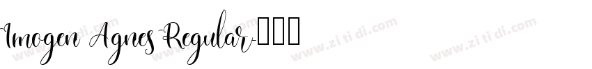 Imogen Agnes Regular字体转换